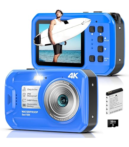 Amazon.com : Nikon COOLPIX S33 Waterproof Digital Camera (Blue